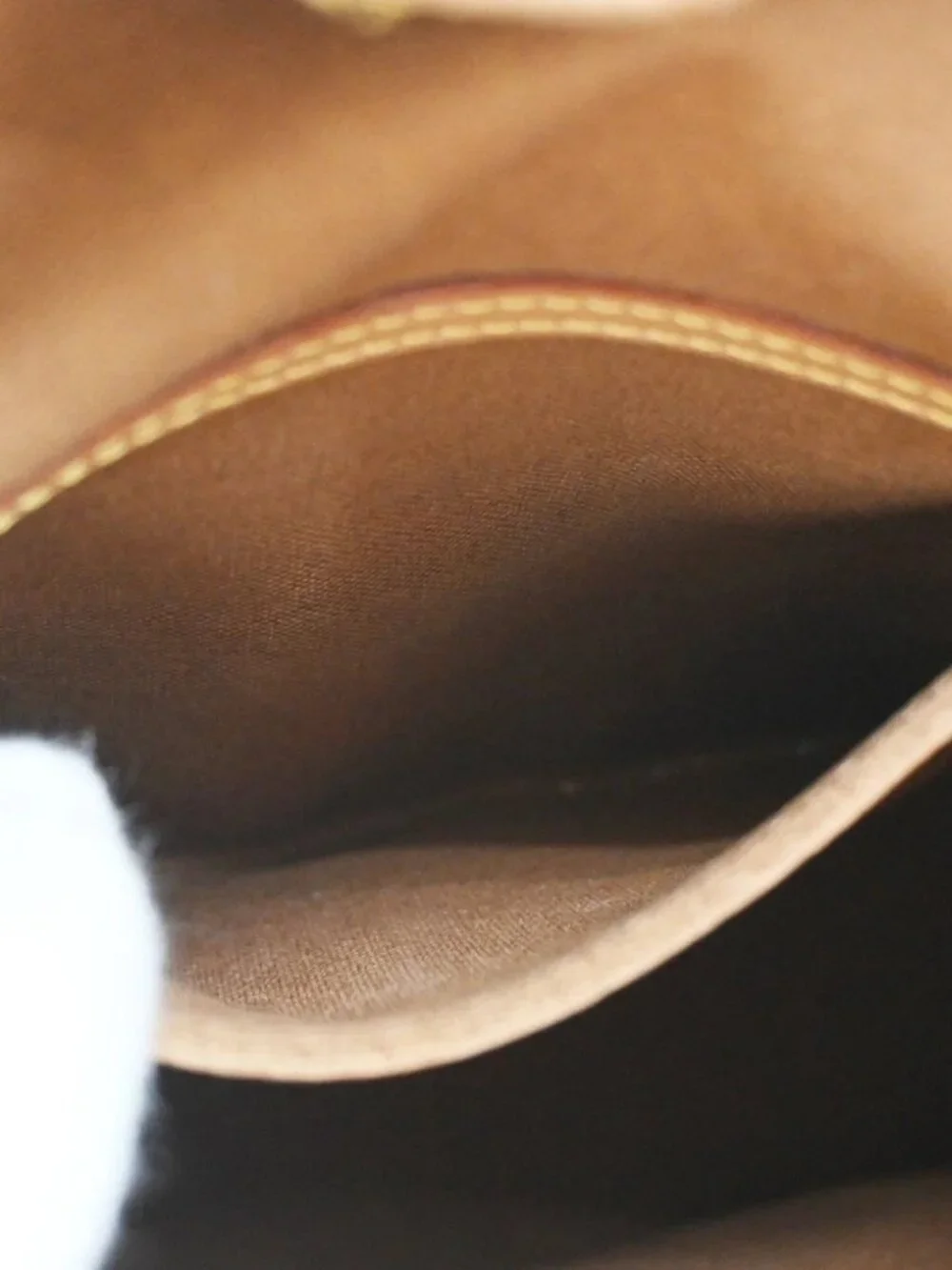LOUIS VUITTON Montsouris MM Backpack Bag Monogram Leather Brown
